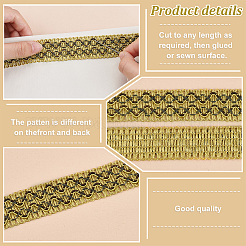 Плетеные кружевные ленты из полиэстера&nbsp;OCOR-WH0092-17A