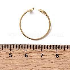 Открытые кольца манжеты из нержавеющей стали 304&nbsp;RJEW-H265-02G