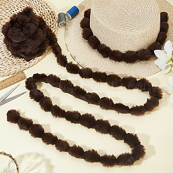 5м полиэстеровая вышивка швейная отделка&nbsp;AJEW-GF0012-30C