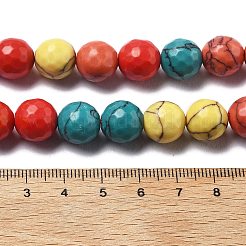 Синтетических нитей бирюзовые бусы&nbsp;G-L620-A02-12mm