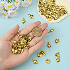 72шт 4 стиля подвески из сплава в тибетском стиле&nbsp;FIND-SC0019-40AG