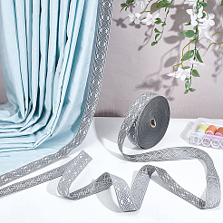 Винтажная жаккардовая лента из полиэстера&nbsp;OCOR-WH0105-139B