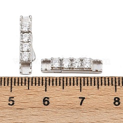 925 штыковая застежка из стерлингового серебра с микропаве из прозрачных кубических цирконий&nbsp;STER-C016-01B-P