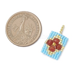 Подвески-прямоугольники из бисера&nbsp;PALLOY-MZ01149