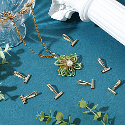 8 шт. брошь-трансформер из сплава с крючками для подвески&nbsp;FIND-SC0019-06B-G