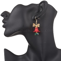 Серьги-подвески в форме цветка из нержавеющей стали 304&nbsp;EJEW-MZ00592