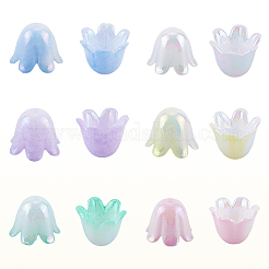 480 шт. двухцветные пластиковые колпачки для бусин&nbsp;FIND-SC0017-30