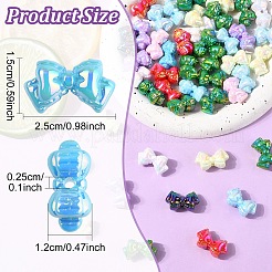 50шт УФ-покрытие непрозрачные акриловые бусины&nbsp;MACR-YW0004-11