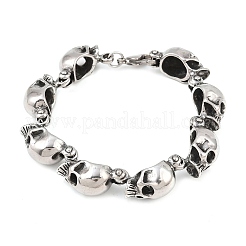 Браслеты-цепочки из нержавеющей стали 304 на Хэллоуин&nbsp;BJEW-D379-20B-AS