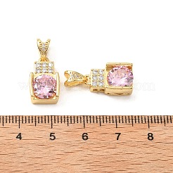 Латунные микро проложить кубического циркония подвески&nbsp;KK-G533-18G-02