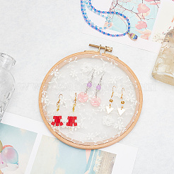 Держатель-органайзер для сережек с кружевными дисками&nbsp;DIY-WH0410-83B