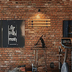 3-уровневые деревянные настенные стенды для бейсбольной биты&nbsp;ODIS-WH0043-183