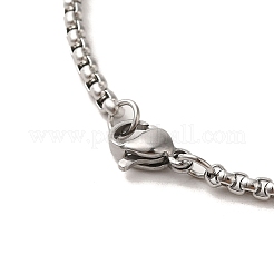 Ожерелья с подвеской в виде солнца с узлом из нержавеющей стали 201&nbsp;NJEW-P293-07P