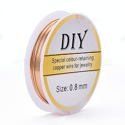 Круглая медная проволока для ювелирных изделий&nbsp;CWIR-Q006-0.8mm-KC
