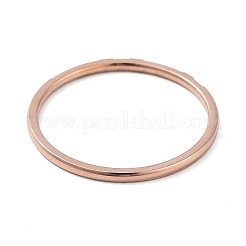 Кольца для пальцев из нержавеющей стали 304 с ионным покрытием (IP) и прозрачным кубическим цирконием&nbsp;RJEW-B068-01C-RG