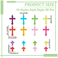 16 стиль непрозрачные акриловые подвески&nbsp;SACR-WR0001-04