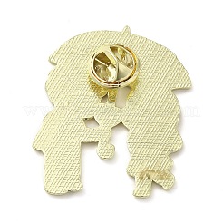 Пара брошей с эмалью из цинкового сплава&nbsp;LS-JEWB-R022-01A