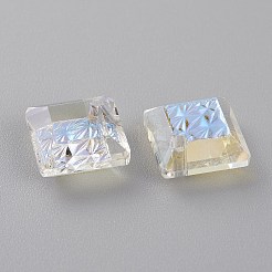 Подвески из тисненого стекла со стразами&nbsp;GLAA-J101-03A-001MO