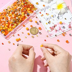 1000шт стеклянные бусины&nbsp;GLAA-CJC0001-24C