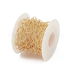 Латунные цепи с полыми ромбическими звеньями&nbsp;CHC-M025-03G