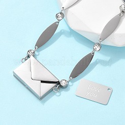 Браслеты из нержавеющей стали 304 с овальными звеньями&nbsp;BJEW-U030-01P