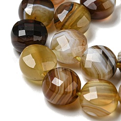 Натуральные полосатые агатовые бусы&nbsp;G-K351-A09-02