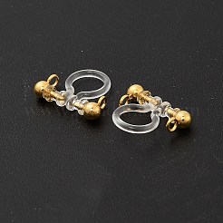 Латунные серьги с клипсами&nbsp;KK-C130-08G