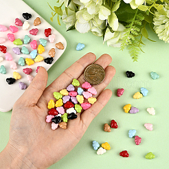 84 шт. 14-х цветные непрозрачные акриловые бусины&nbsp;FIND-SC0020-83