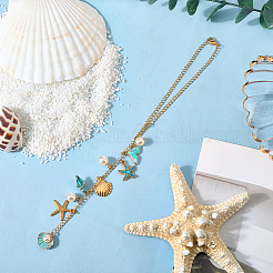 Подвесные украшения из эмали из сплава 2 шт.&nbsp;HJEW-SC0002-69