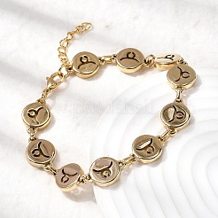 Браслеты-цепочки из нержавеющей стали 304 с изображением созвездий.&nbsp;BJEW-I239-01G-11