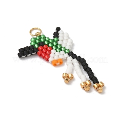 Подвески в виде птиц из стеклянных бусин&nbsp;PALLOY-MZ00920-04