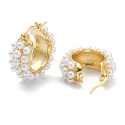 Латунные серьги обруча&nbsp;LS-EJEW-A058-03G