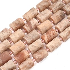 Натуральный Sunstone бисер пряди&nbsp;G-G453-E09-10x14mm