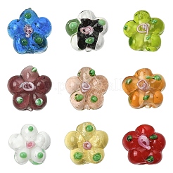 15шт ручной работы бусины лэмпворк&nbsp;LAMP-YW0001-66A