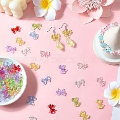 200шт 10 цвета прозрачные акриловые бусины&nbsp;TACR-PA0001-11