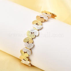 Браслеты-манжеты из нержавеющей стали 304 для женщин&nbsp;BJEW-F509-03A-G