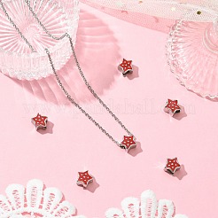 6 шт. европейские бусины из нержавеющей стали 304&nbsp;STAS-CJ0002-59