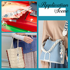 4шт латунный брелок для изготовления ювелирных изделий своими руками&nbsp;KEYC-SC0001-40B