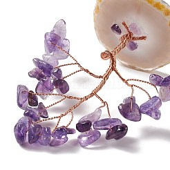 Украшение дисплея дерева из натурального драгоценного камня&nbsp;DJEW-G027-07RG