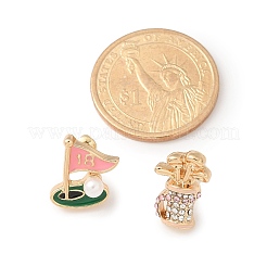 Латунные микро проложить серьги стержня кубического циркония&nbsp;EJEW-Z080-02G-01