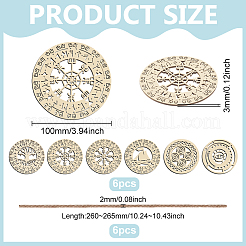 Подвесные украшения из деревянной доски&nbsp;WOOD-FG0001-50A