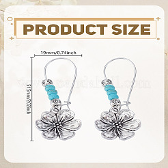 1 пара серег-колец из сплава&nbsp;EJEW-LP0012-04AS