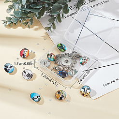 Наборы для самостоятельного изготовления полукруглого кулона&nbsp;DIY-SC0019-99C