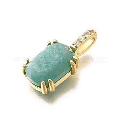 Подвески из натурального амазонита ограненные овальные&nbsp;KK-F899-03B-G