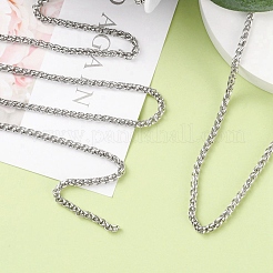 Не тускнеет 3.28 фут 304 нержавеющая сталь пшеничные цепи&nbsp;X-STAS-O076-07