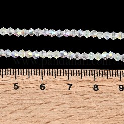 Ab цветные прозрачные стеклянные бусины пряди&nbsp;GLAA-G127-01I