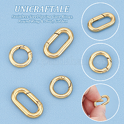4 шт. 2 стиля ионного покрытия (IP) 304 нержавеющая сталь пружинные затворные кольца&nbsp;STAS-UN0050-05