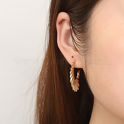 Серьги-гвоздики в форме крыльев из нержавеющей стали 304&nbsp;LS-EJEW-G368-01G