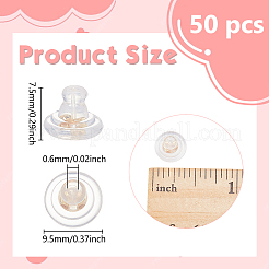 50 шт. Латунные гайки для ушей&nbsp;KK-WR0001-78G