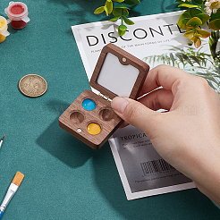 Деревянные акварельные краски банки коробка&nbsp;AJEW-WH0542-84A